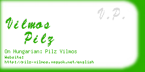 vilmos pilz business card